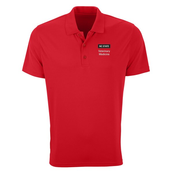 Red Men's Polo - College of Veterin